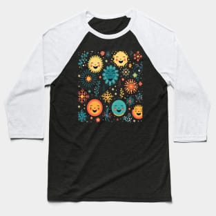 Winter Smiling Baseball T-Shirt